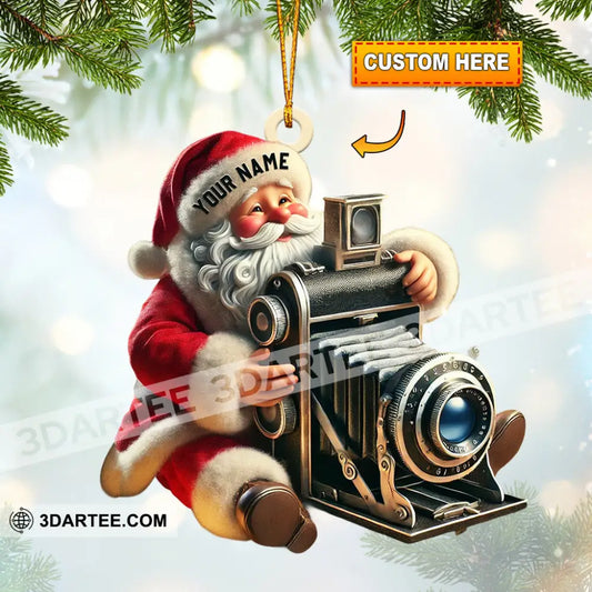 Photographer Christmas Home Decor Christmas Ornament Personalized Ornament 3.54’’ / 1 Ornament Ornament