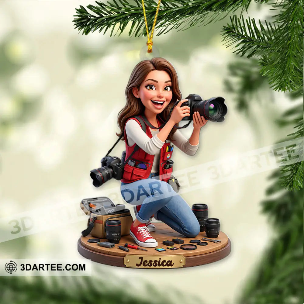 Photographer Home Decor Christmas Ornament Personalized Ornament - Ornament