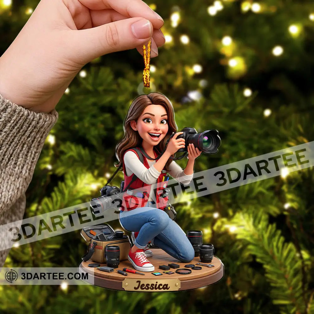 Photographer Home Decor Christmas Ornament Personalized Ornament - Ornament