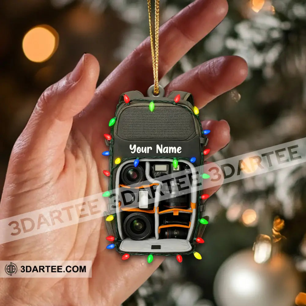 Photographer Lover Home Decor Christmas Ornament Personalized Ornament Ornament