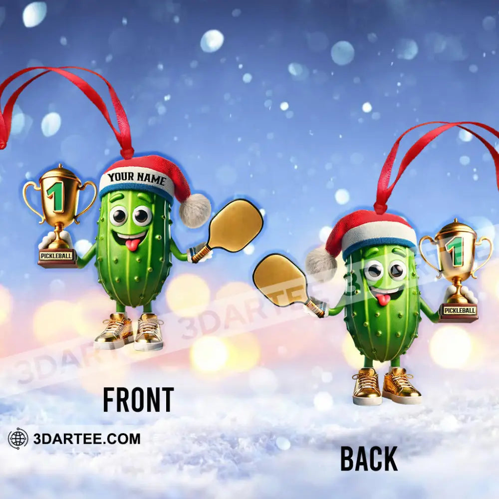 Pickleball Champion Home Decor Christmas Ornament Personalized Ornament Ornament