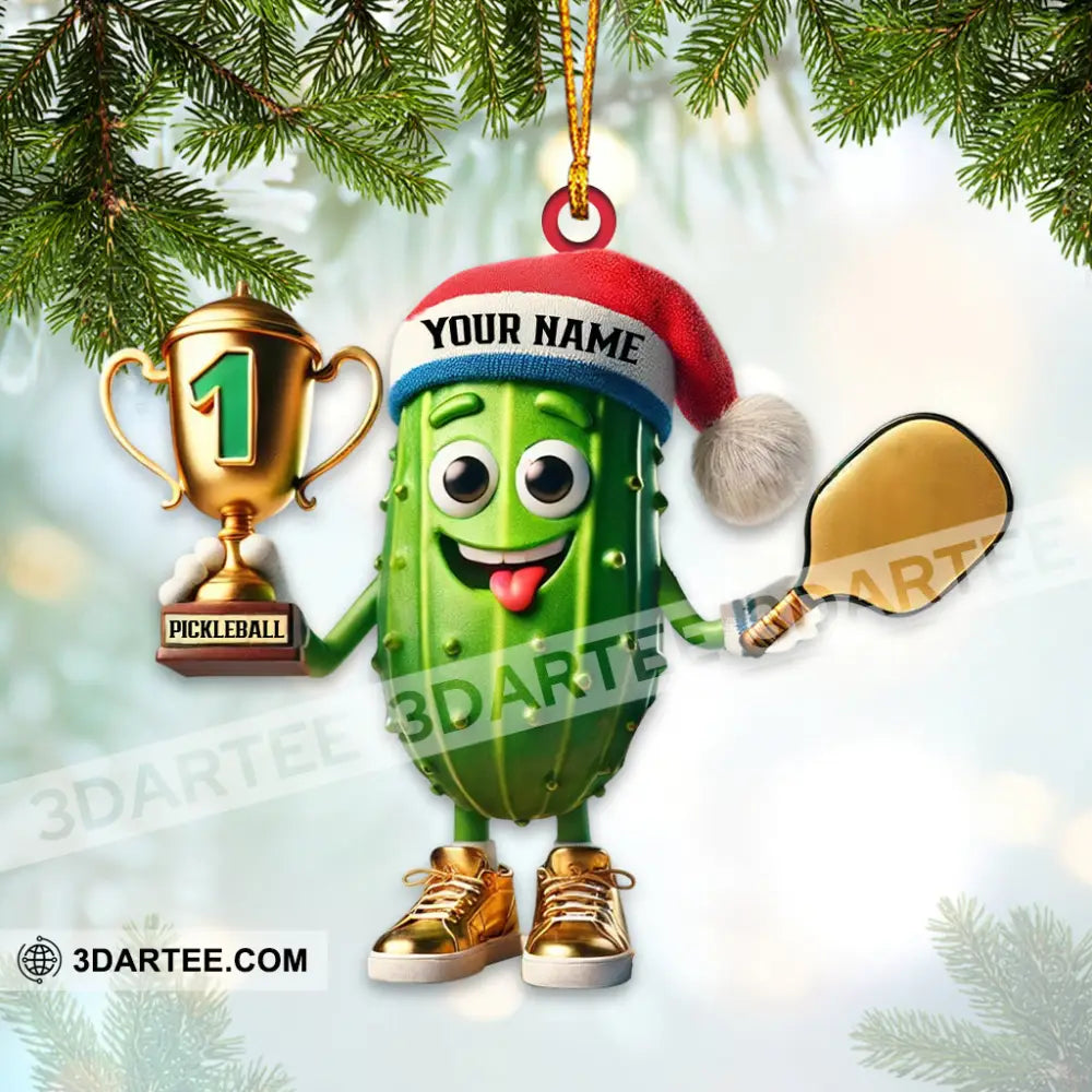 Pickleball Champion Home Decor Christmas Ornament Personalized Ornament Ornament