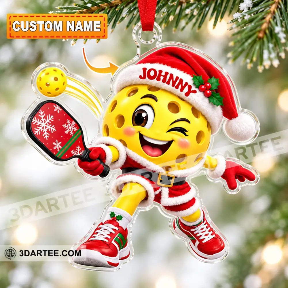 Pickleball Home Decor Christmas Ornament Personalized Ornament - 3.54’’ / 1 Ornament - Ornament