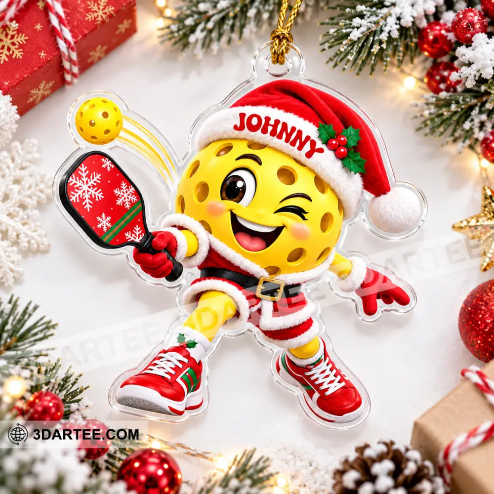 Pickleball Home Decor Christmas Ornament Personalized Ornament - Ornament