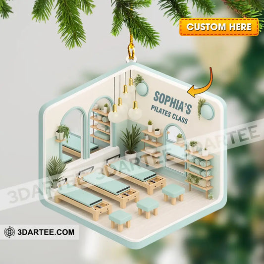 Pilates Class Corner Home Decor Christmas Ornament Personalized Ornament 3.54’’ / 1 Ornament Ornament