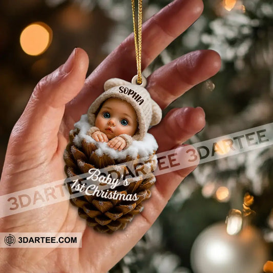 Pine Cones Baby Home Decor Christmas Ornament Personalized Ornament Ornament