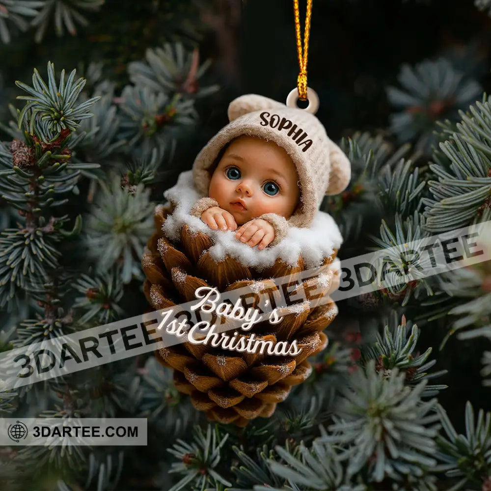 Pine Cones Baby Home Decor Christmas Ornament Personalized Ornament Ornament