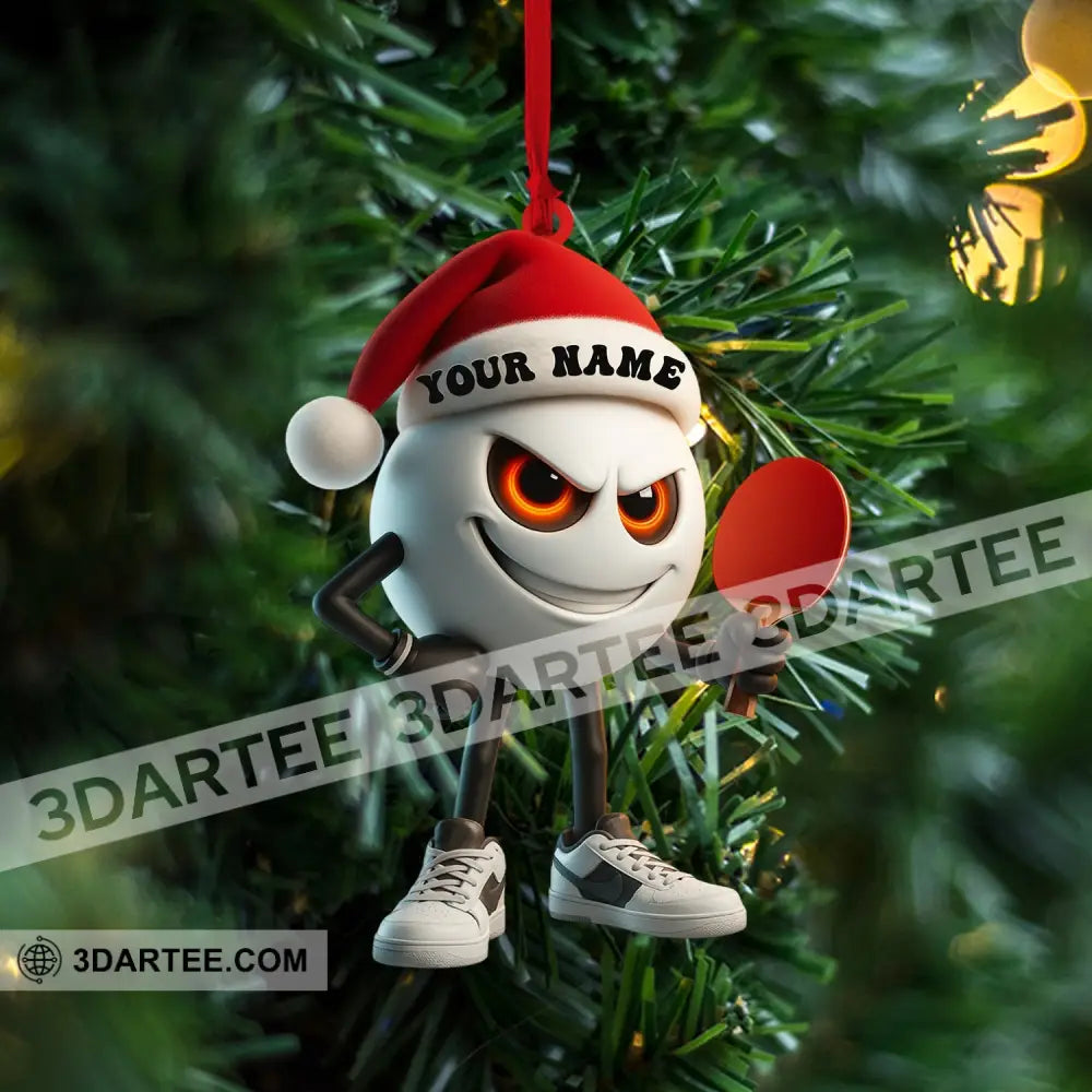 Ping Pong Home Decor Christmas Ornament Personalized Ornament Ornament