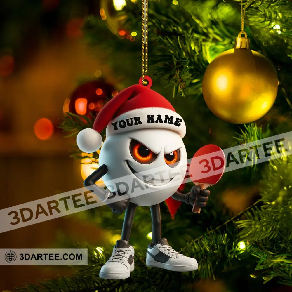 Ping Pong Home Decor Christmas Ornament Personalized Ornament Ornament