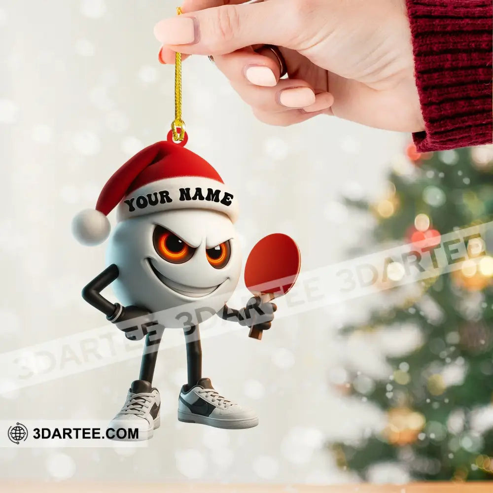 Ping Pong Home Decor Christmas Ornament Personalized Ornament Ornament