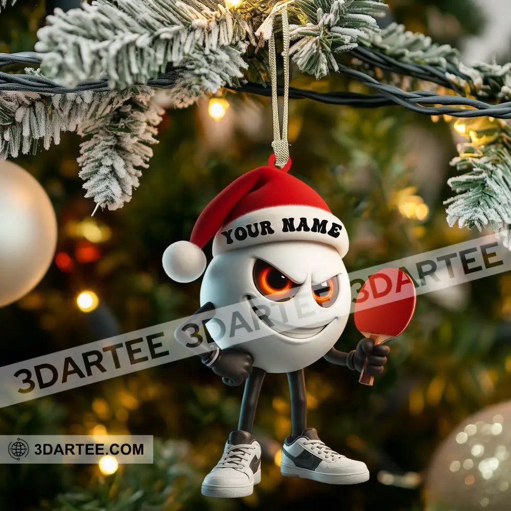 Ping Pong Home Decor Christmas Ornament Personalized Ornament Ornament