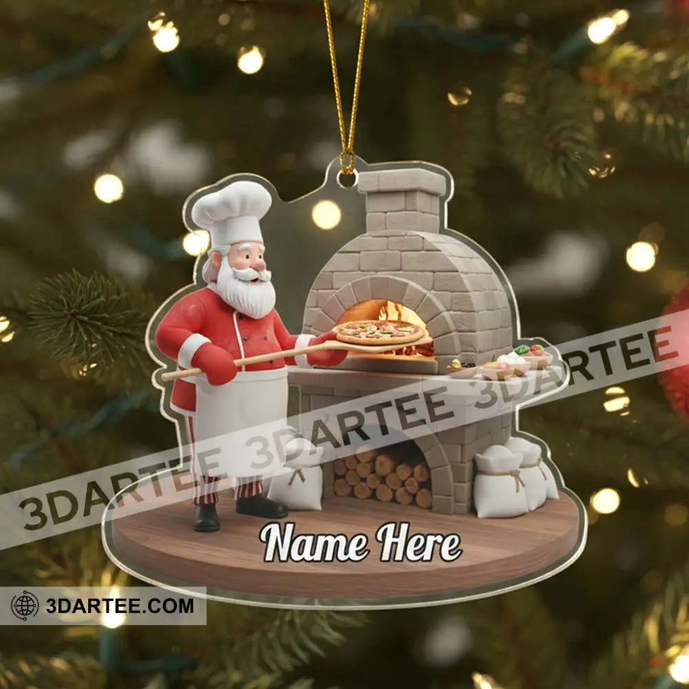 Pizza Chef Home Decor Christmas Ornament Personalized Ornament Ornament