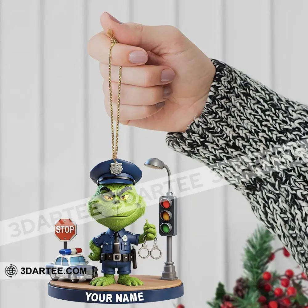 Police Home Decor Christmas Ornament Personalized Ornament Ornament