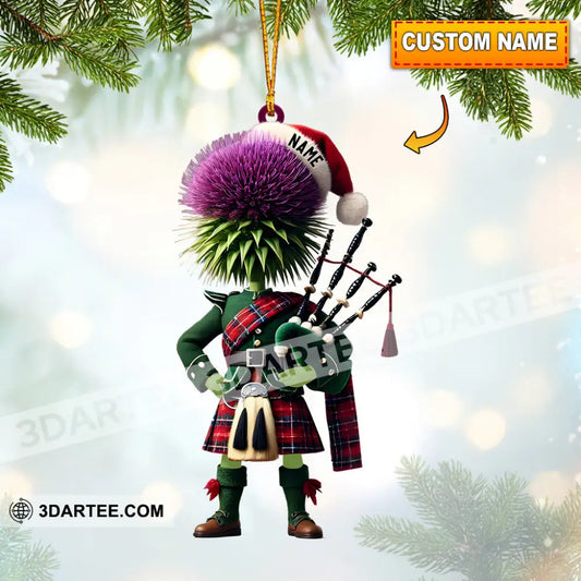Prickly Hair Christmas Ornament Personalized Ornament 3.54’’ / 1 Ornament Ornament