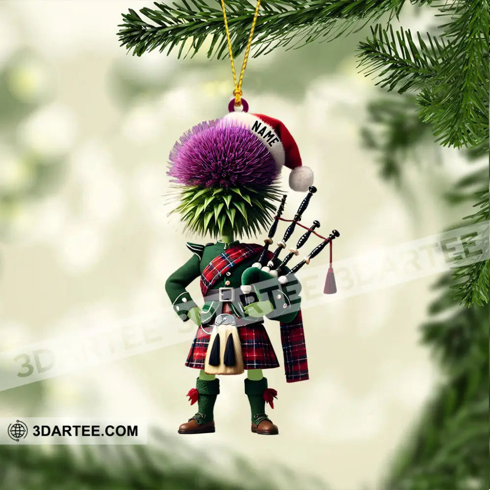 Prickly Hair Christmas Ornament Personalized Ornament Ornament
