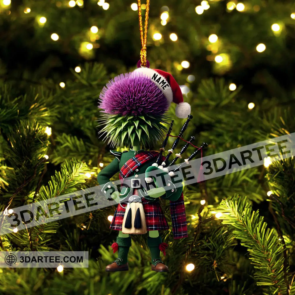 Prickly Hair Christmas Ornament Personalized Ornament Ornament