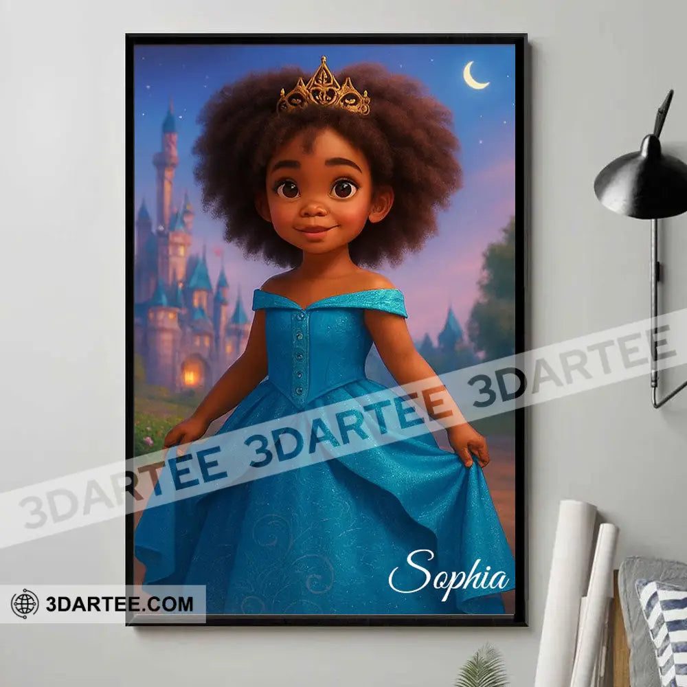 Princess Photo Home Decor Gift Personalized Canvas Personalized Poster