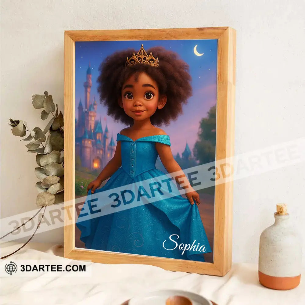 Princess Photo Home Decor Gift Personalized Canvas Personalized Poster