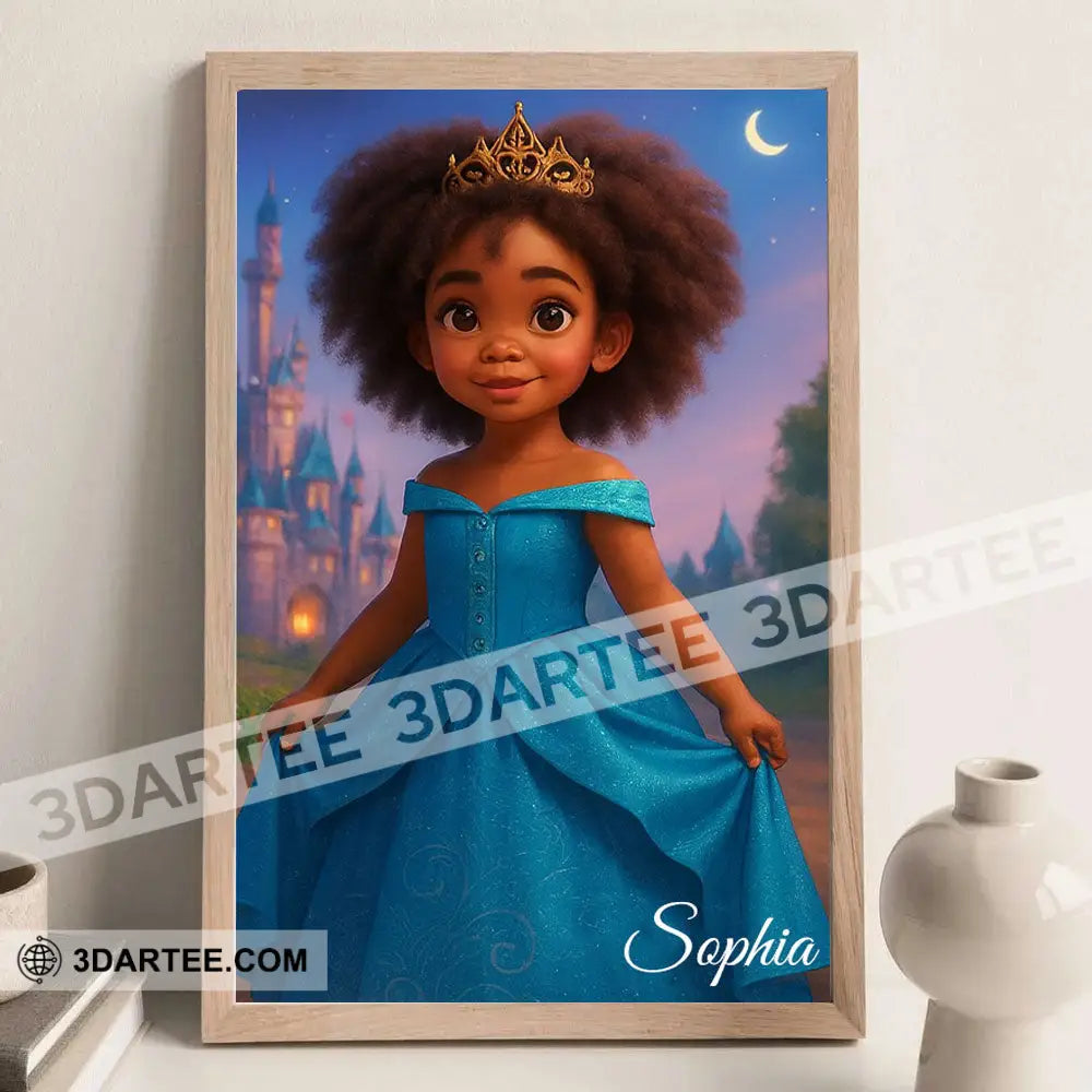 Princess Photo Home Decor Gift Personalized Canvas Personalized Poster