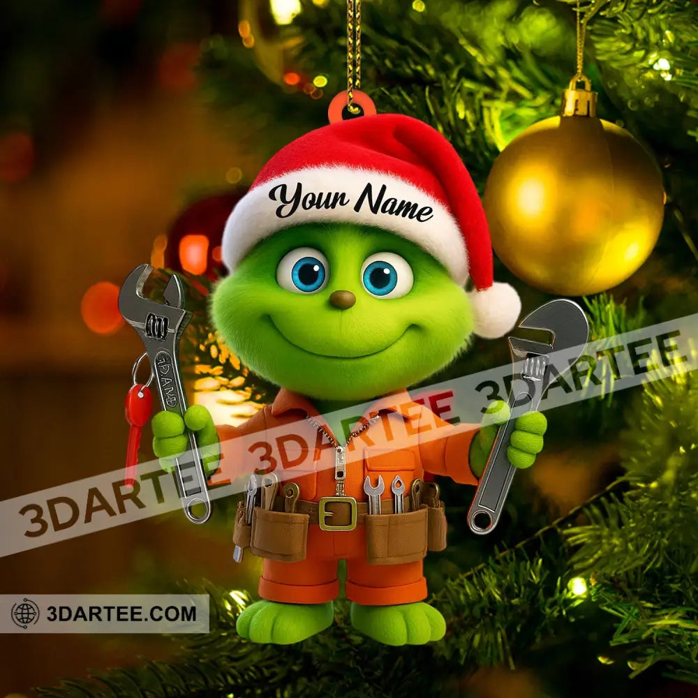 Repairman Grinch Home Decor Christmas Ornament Personalized Ornament Ornament
