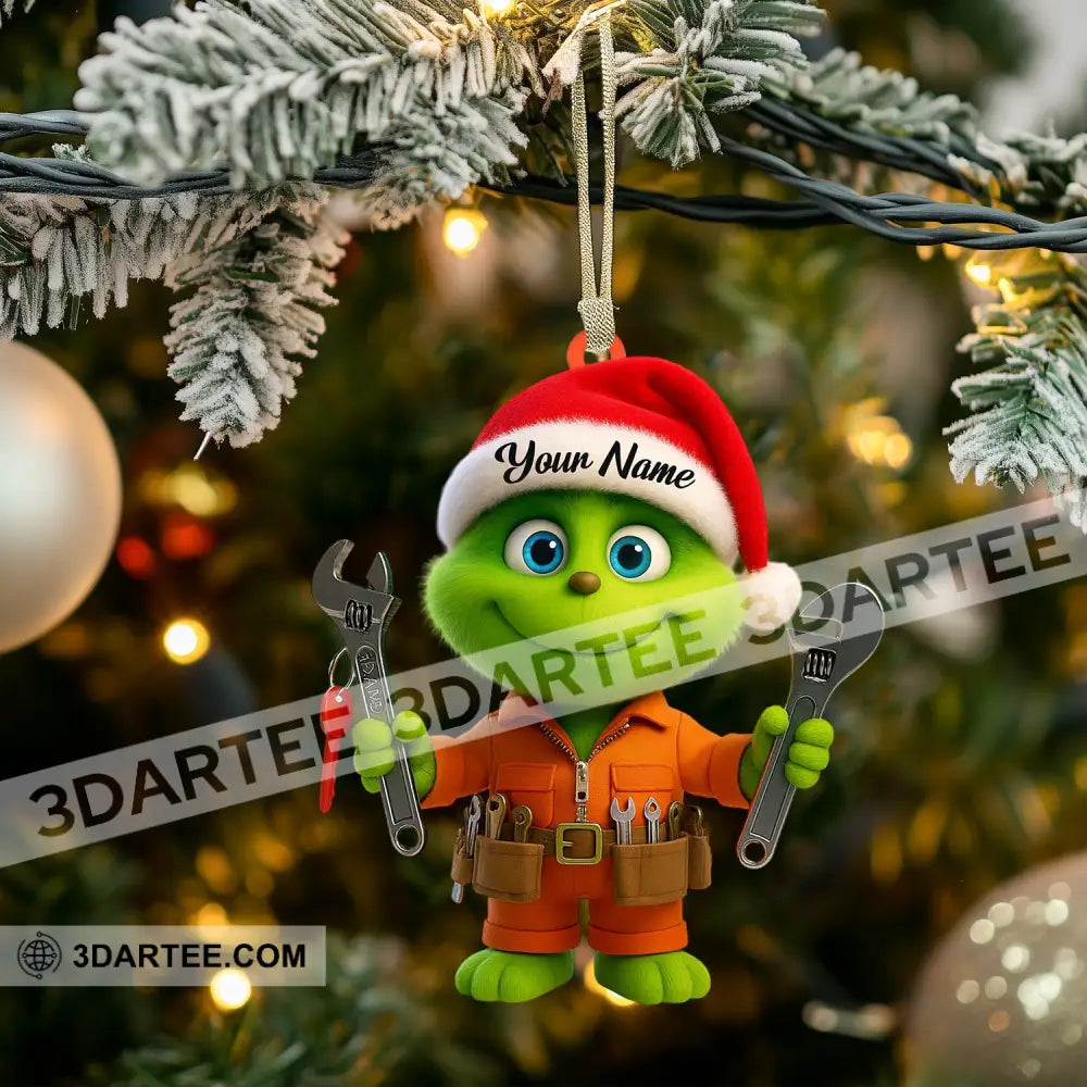 Repairman Grinch Home Decor Christmas Ornament Personalized Ornament Ornament
