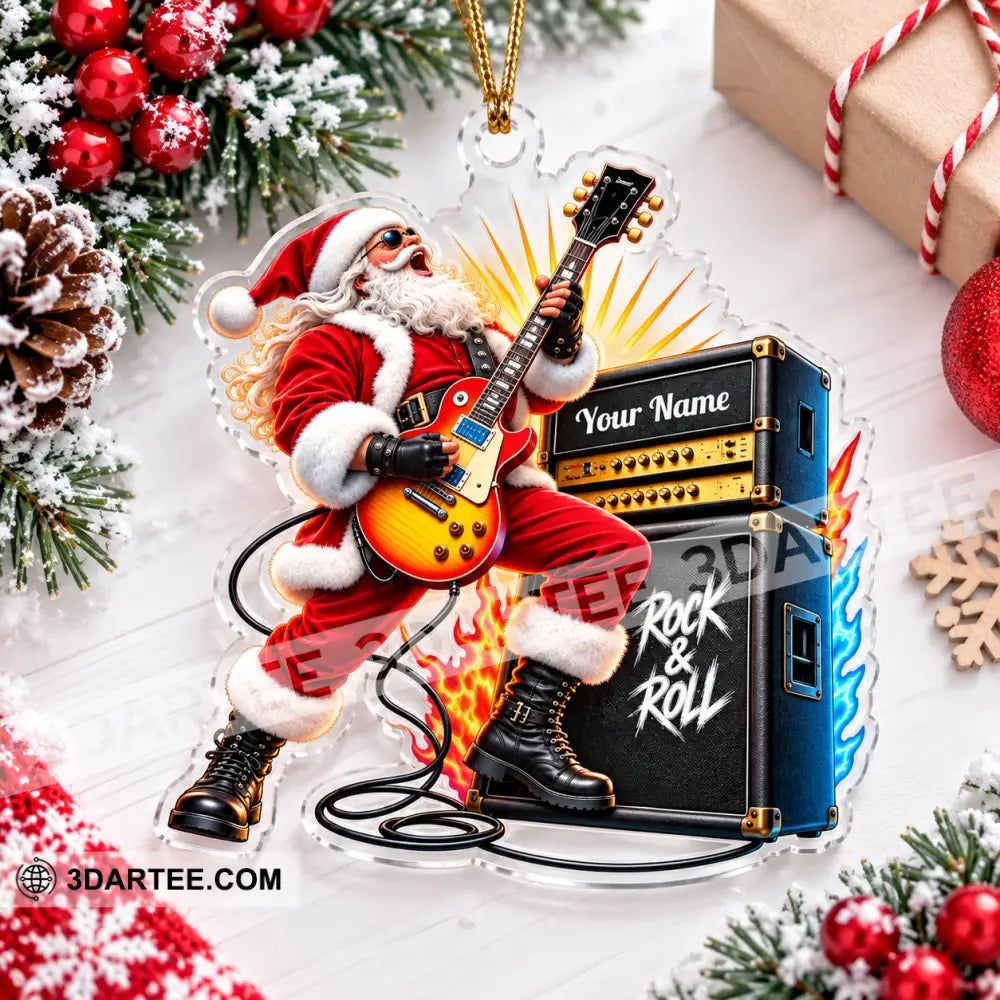 Rock And Roll Home Decor Christmas Ornament Personalized Ornament - Ornament
