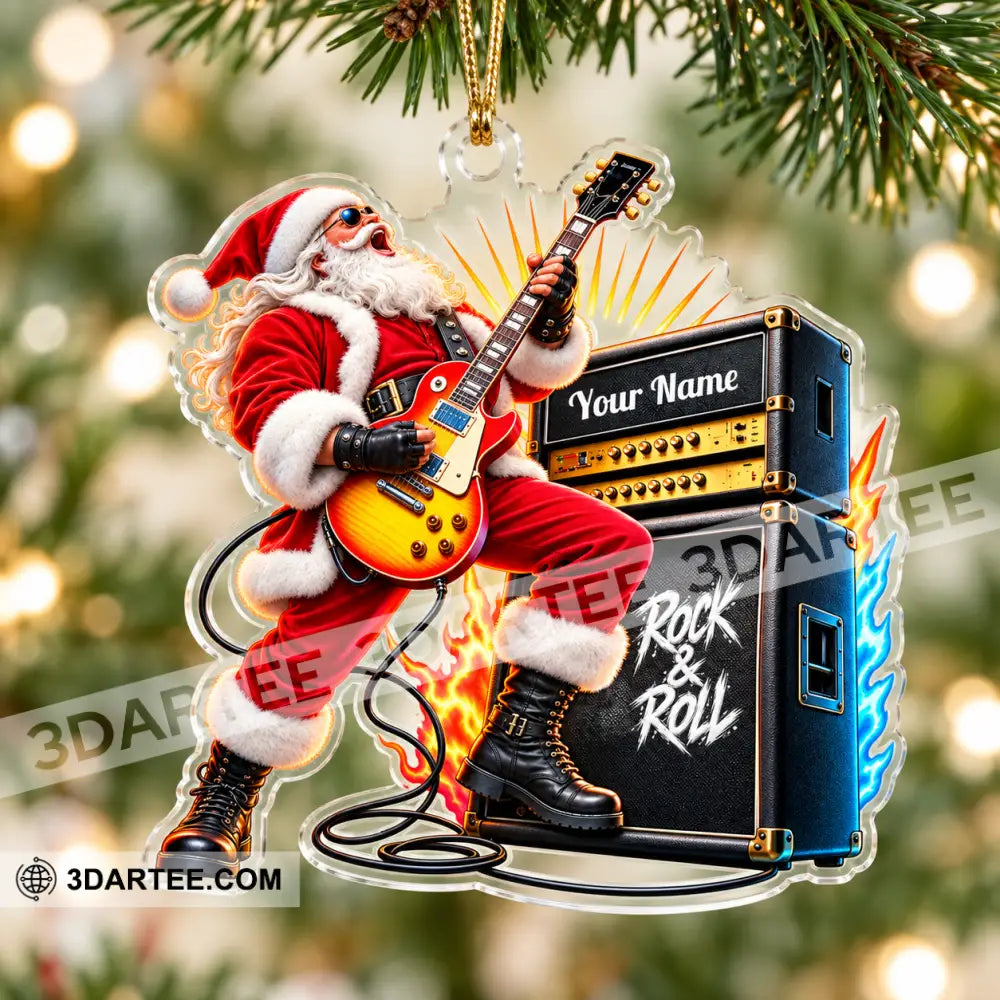 Rock And Roll Home Decor Christmas Ornament Personalized Ornament - Ornament