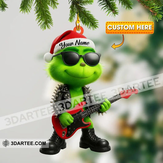 Rock Star Home Decor Christmas Ornament Personalized Ornament 3.54’’ / 1 Ornament Ornament
