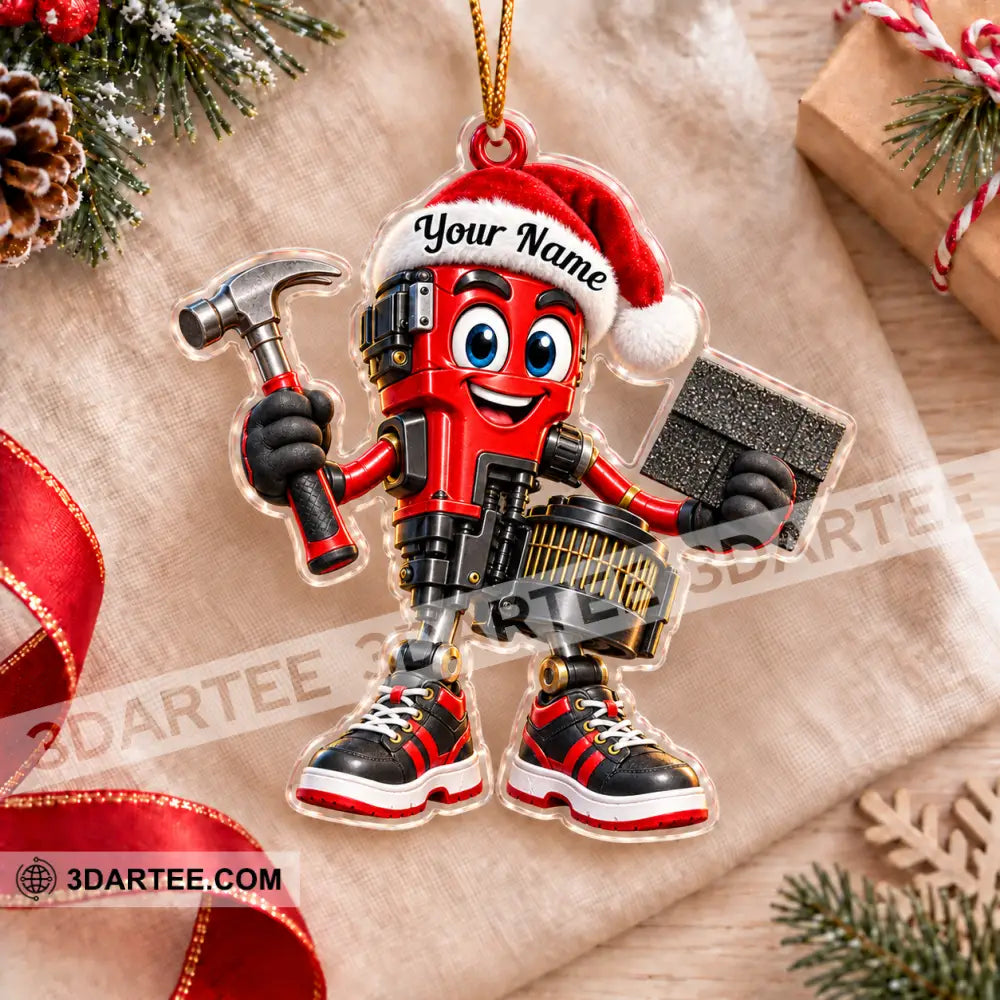 Roofer Home Decor Christmas Ornament Personalized Ornament - Ornament