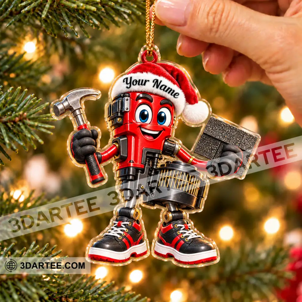 Roofer Home Decor Christmas Ornament Personalized Ornament - Ornament