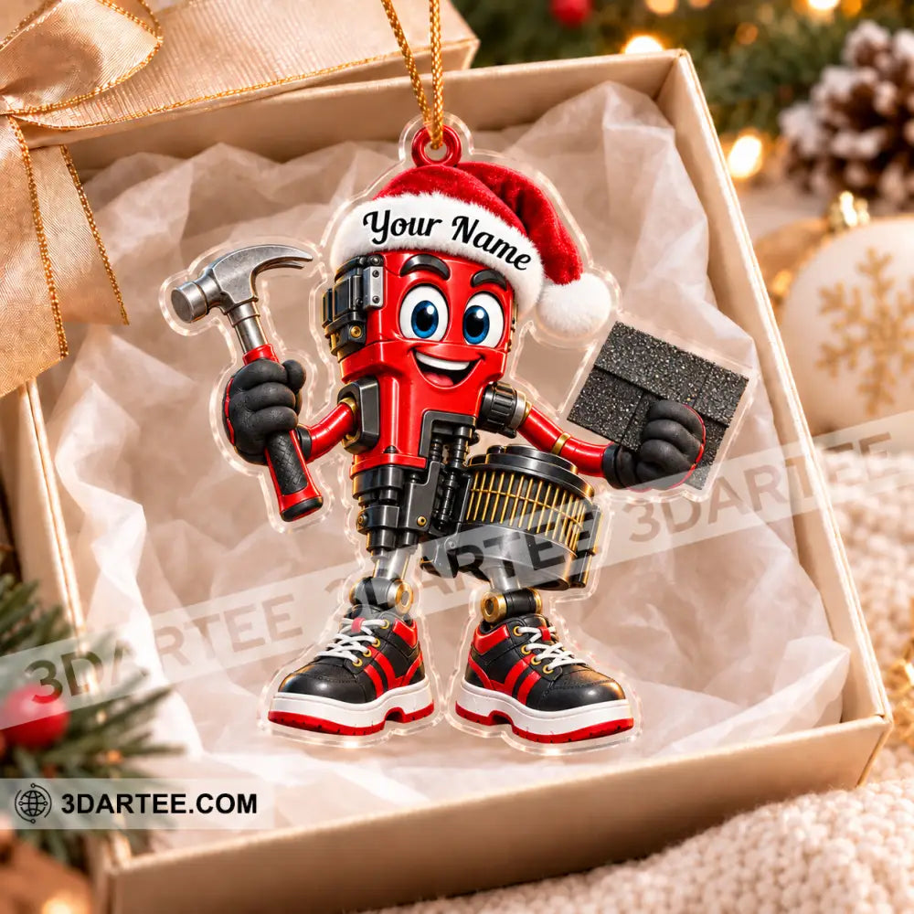 Roofer Home Decor Christmas Ornament Personalized Ornament - Ornament