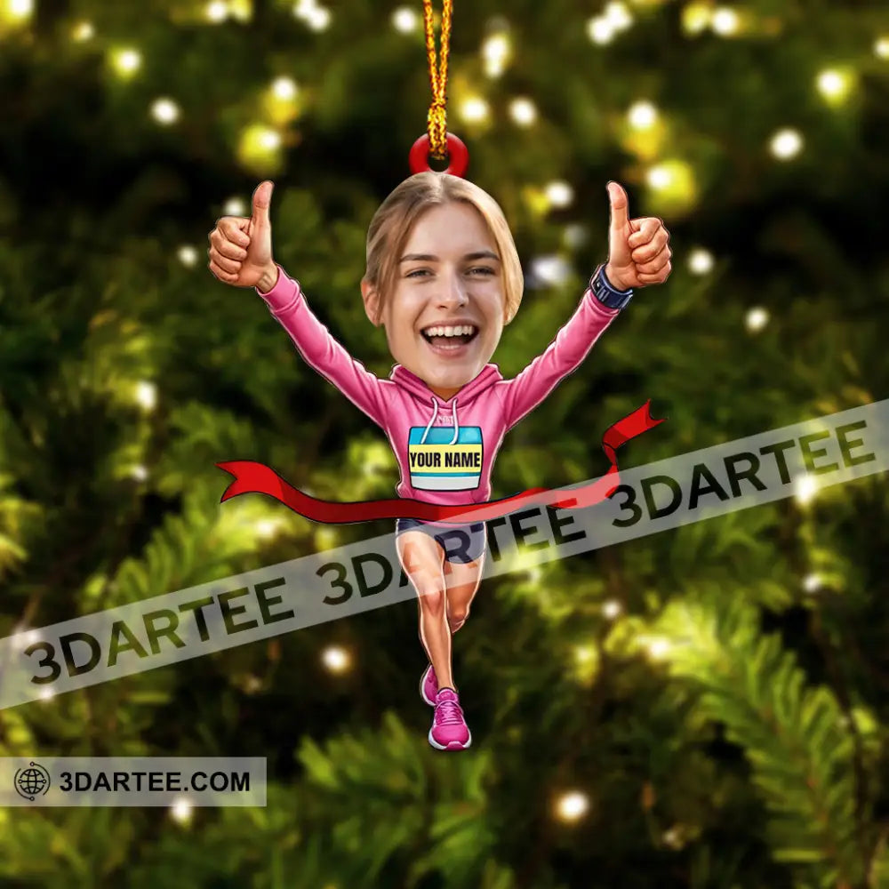 Running Lover Home Decor Christmas Ornament Personalized Ornament Ornament