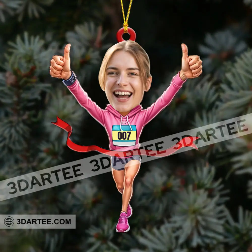 Running Lover Home Decor Christmas Ornament Personalized Ornament Ornament