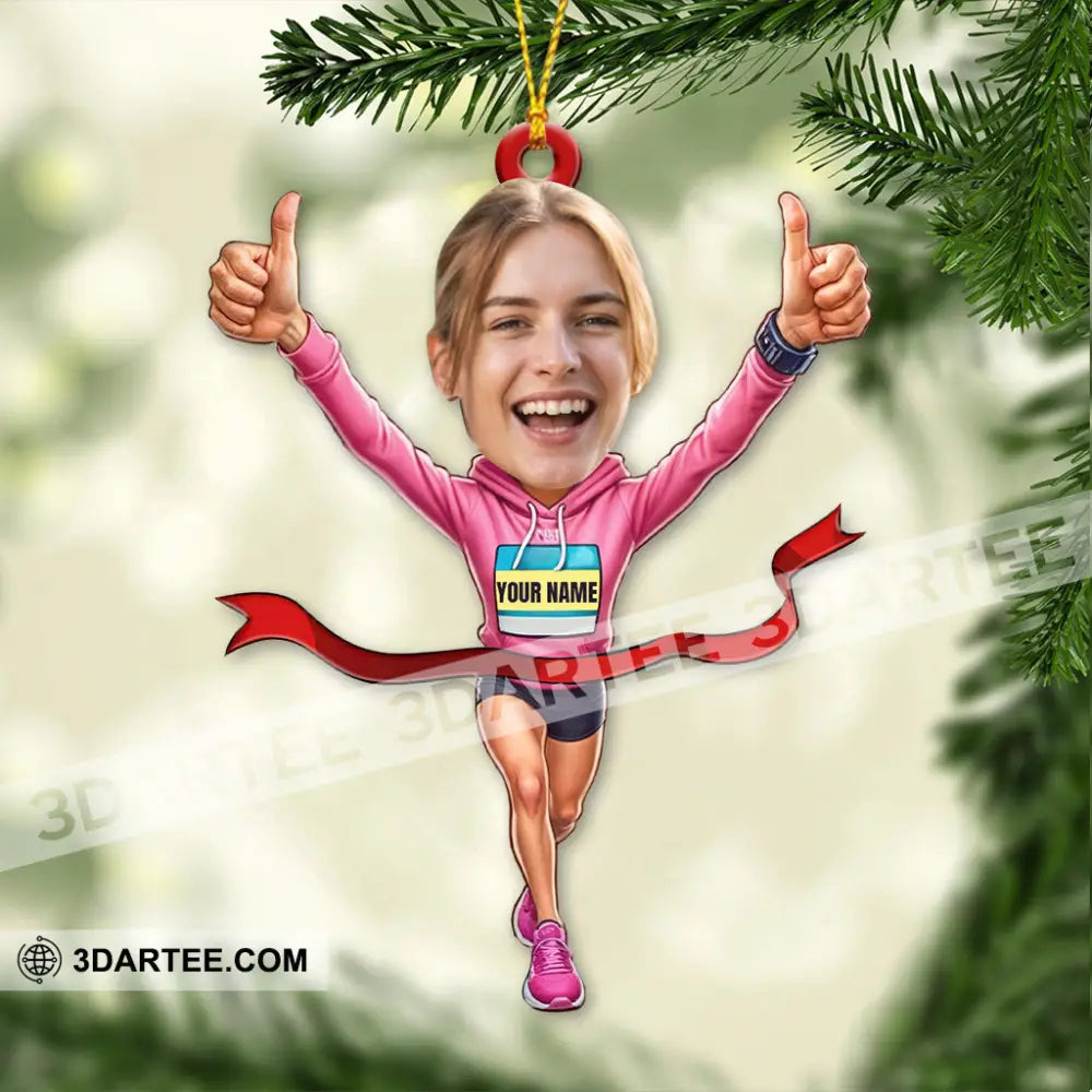 Running Lover Home Decor Christmas Ornament Personalized Ornament Ornament