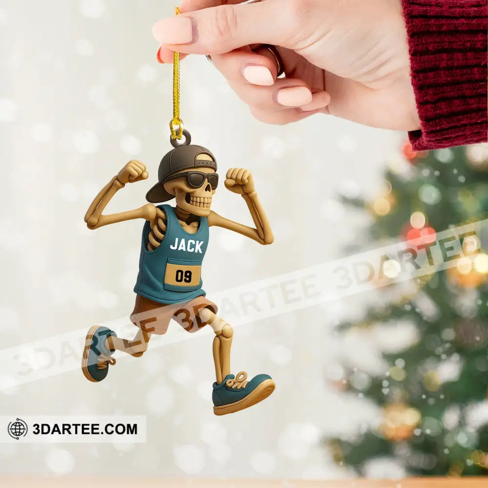Running Men Home Decor Christmas Ornament Personalized Ornament Ornament
