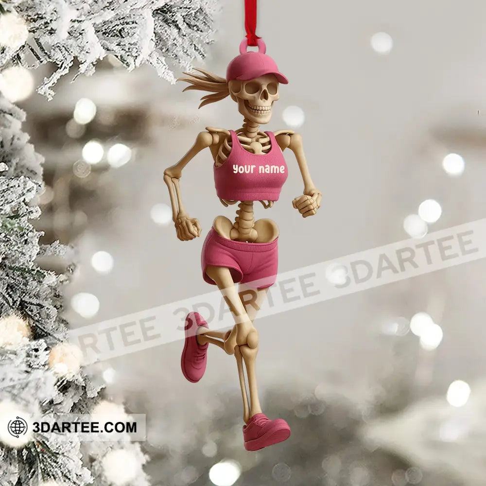 Running Women Home Decor Christmas Ornament Personalized Ornament Ornament