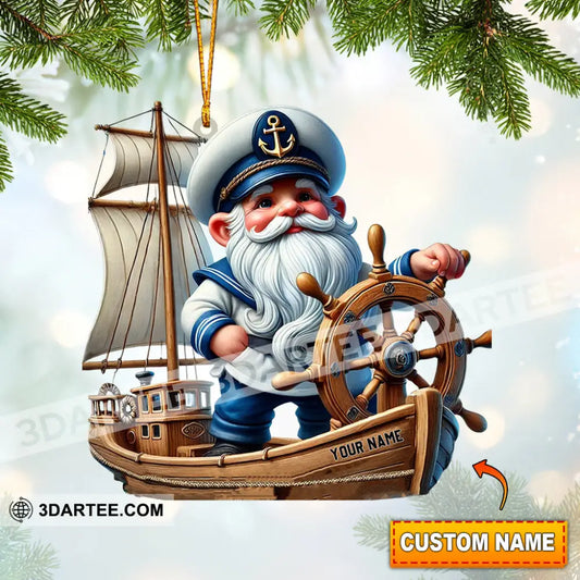 Sailor Santa Home Decor Christmas Ornament Personalized Ornament Ornament