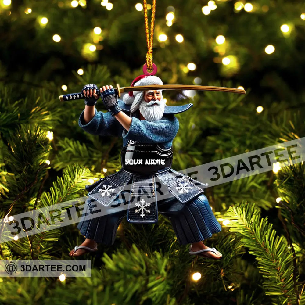Samurai Home Decor Christmas Ornament Personalized Ornament Ornament