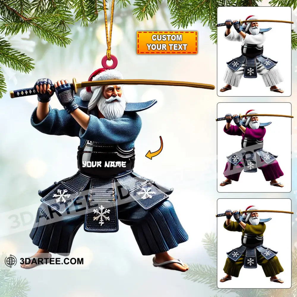 Samurai Home Decor Christmas Ornament Personalized Ornament 3.54’’ / 1 Ornament Ornament