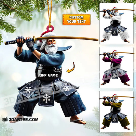 Samurai Home Decor Christmas Ornament Personalized Ornament 3.54’’ / 1 Ornament Ornament