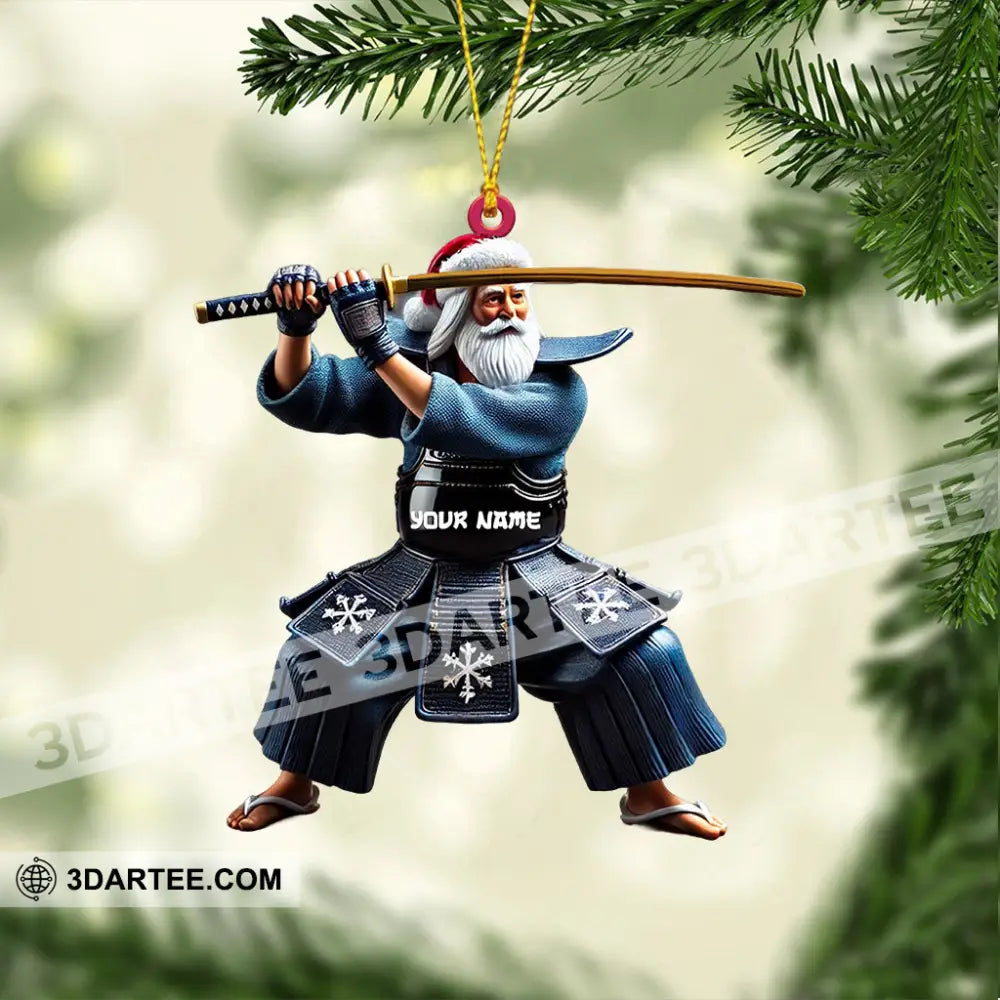 Samurai Home Decor Christmas Ornament Personalized Ornament Ornament