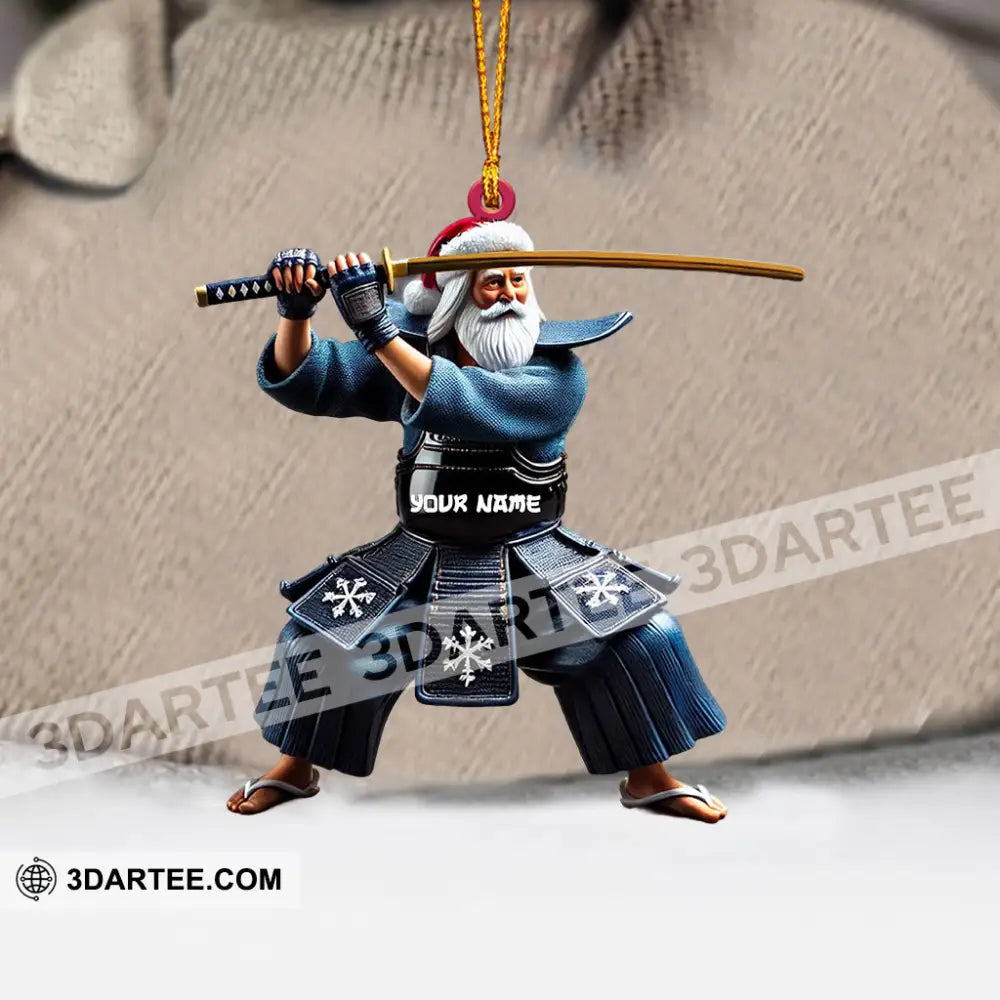 Samurai Home Decor Christmas Ornament Personalized Ornament Ornament