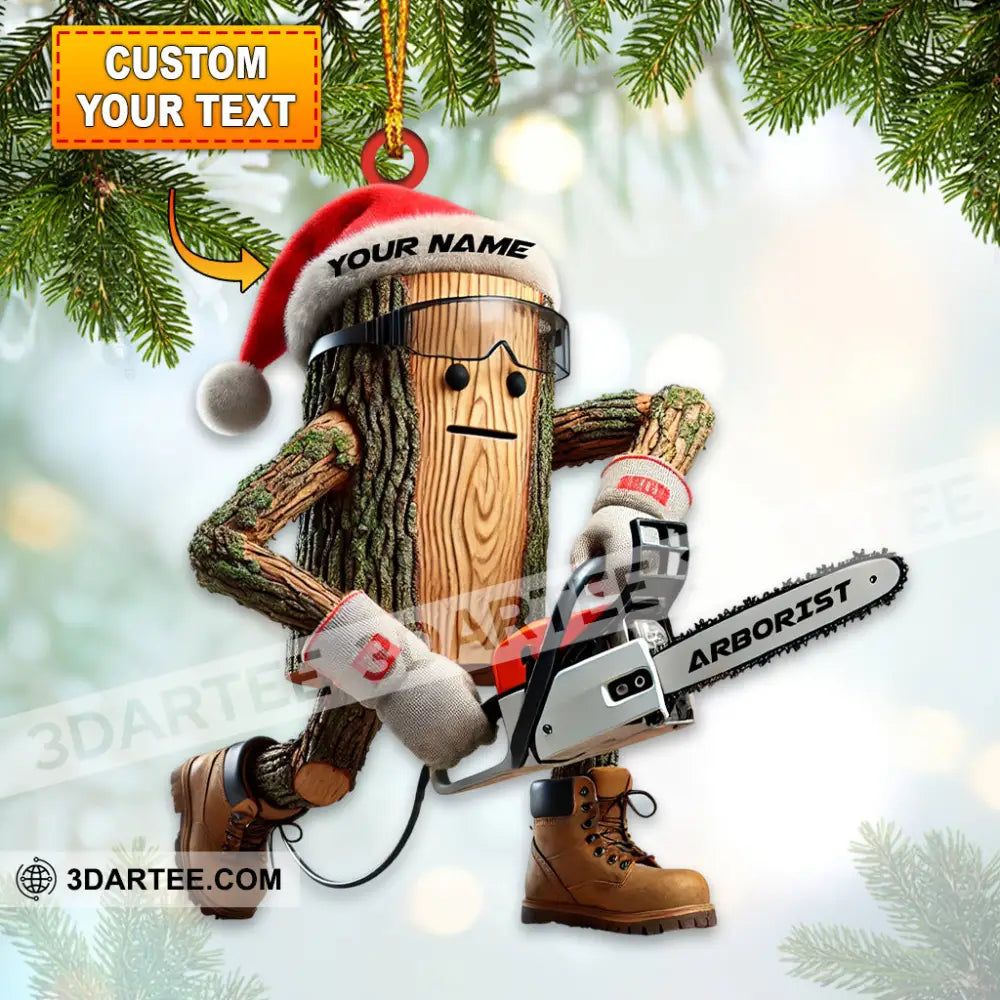 Santa Carpenter Home Decor Christmas Ornament Personalized Ornament 3.54’’ / 1 Ornament Ornament