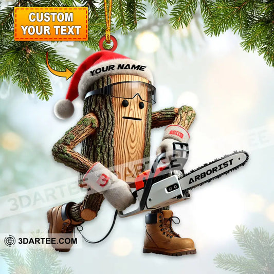 Santa Carpenter Home Decor Christmas Ornament Personalized Ornament 3.54’’ / 1 Ornament Ornament