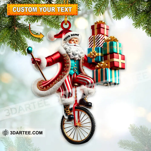 Santa Circus Home Decor Christmas Ornament Personalized Ornament 3.54’’ / 1 Ornament Ornament