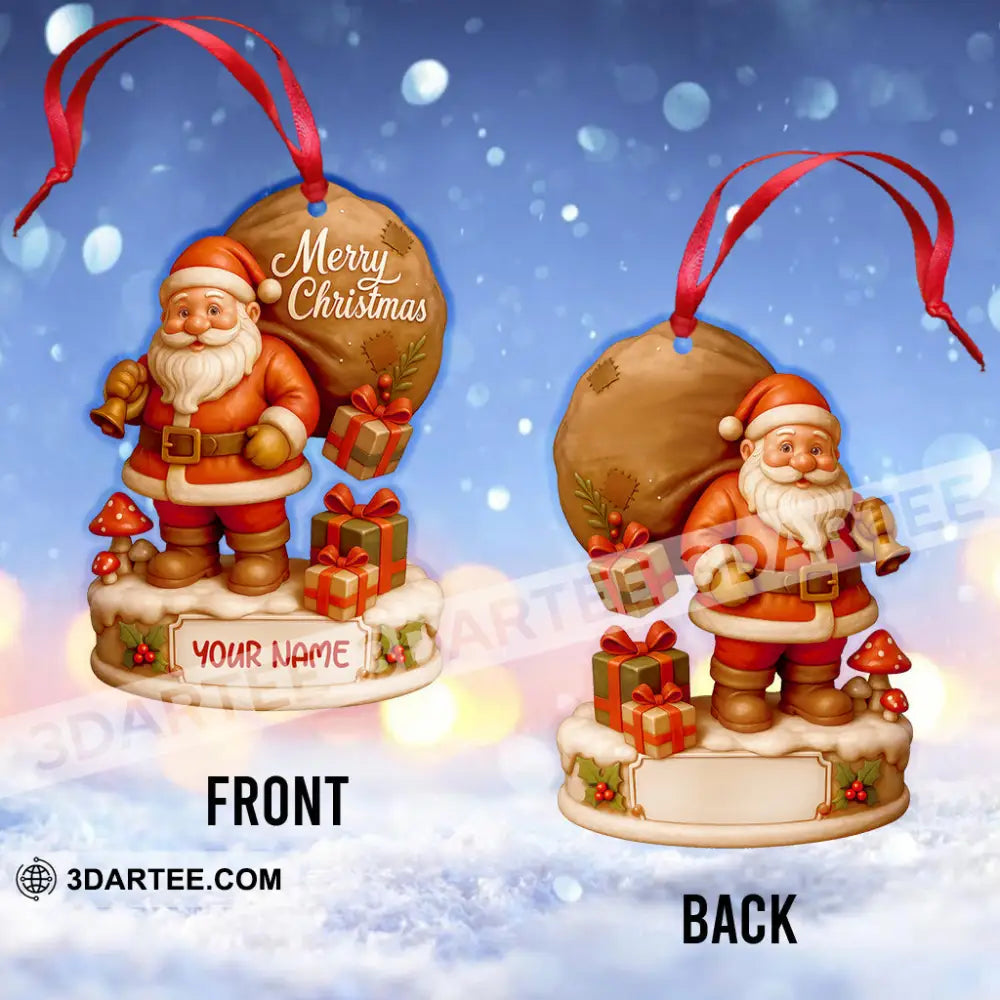 Santa Claus Home Decor Christmas Ornament Personalized Ornament Ornament