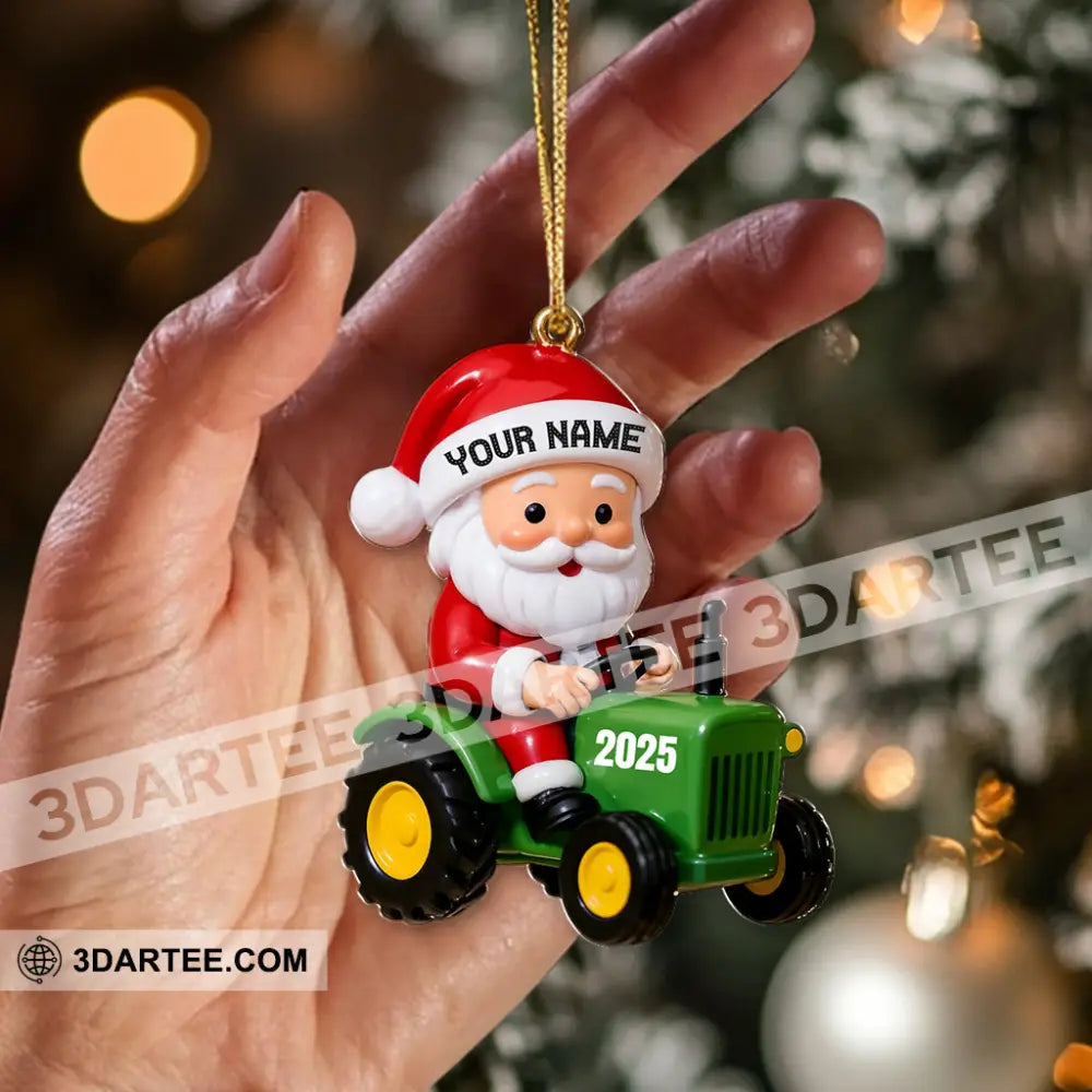 Santa Coming Home Decor Christmas Ornament Personalized Ornament Ornament