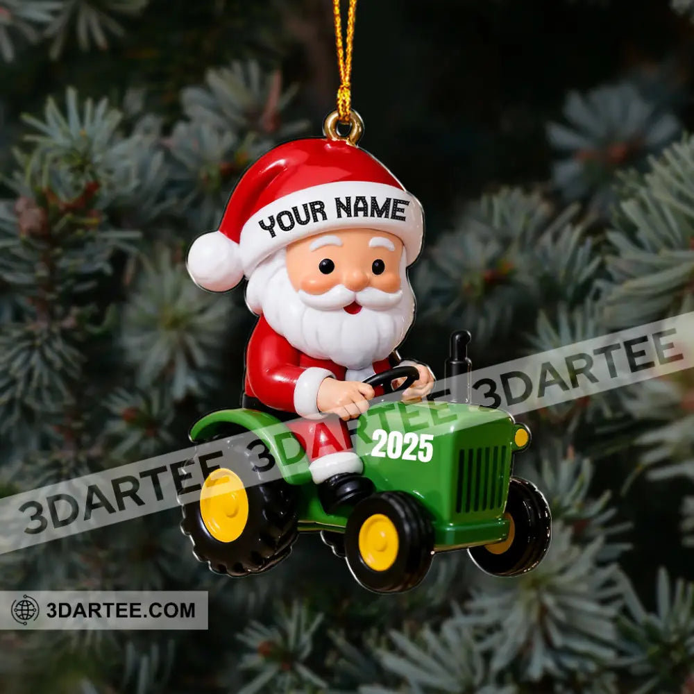 Santa Coming Home Decor Christmas Ornament Personalized Ornament Ornament
