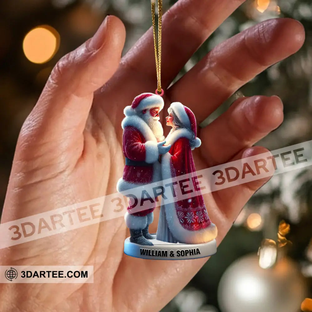 Santa Couple Christmas Ornament Personalized Ornament Ornament