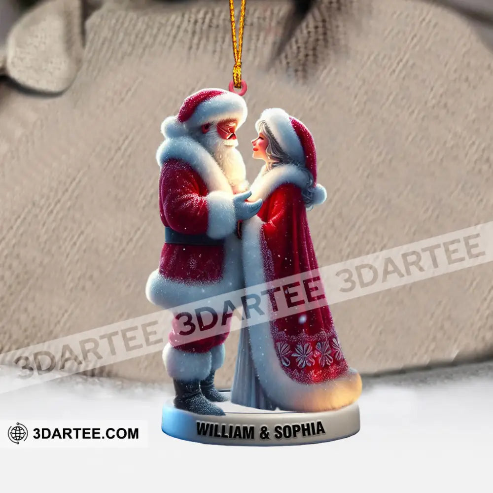 Santa Couple Christmas Ornament Personalized Ornament Ornament